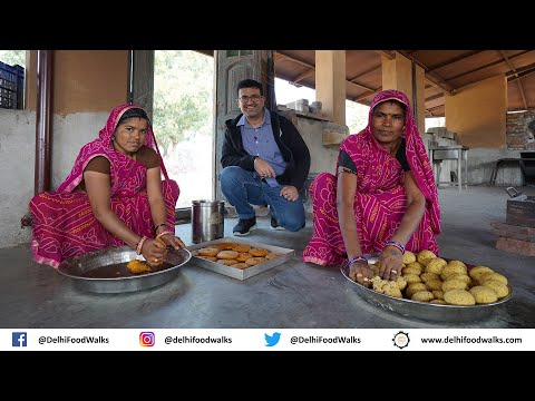UDAIPUR (MEWAR) Food Tour: MILLET Tikki & Pancake + Dhokla, PANIYE, BAATI + Makki ki RAABDI + Thali