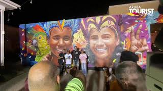 Unveiling Stunning Murals by Paul Wong & Armando Goedgedrag at Aruba Art Fair 2024!