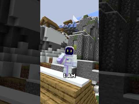ESTO PASA SI DEJAMOS MINECRAFT ABIERTO POR LA MADRUGADA MIENTRAS DORMIMOS! ๐๐จ #shorts