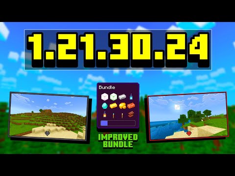 Update IMPROVE BUNDLE & HARDCORE MODE Minecraft 1.21.30.24!