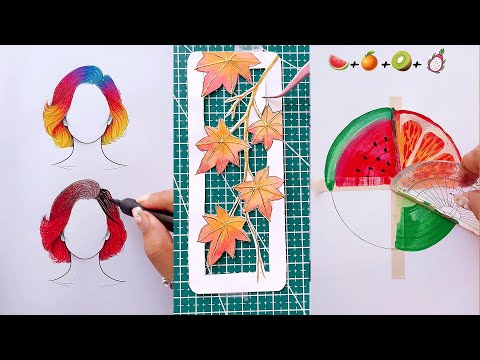 13 COOL ART IDEAS  || Painting hacks  for BEGINNERS || easy art tips || painting techniques