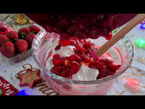 DESCOBRI O MELHOR RECHEIO FIRME E SABOROSO DE MORANGO|NÃO VAI AO FOGO PRA BOLOS DE FESTA E DE POTE😱