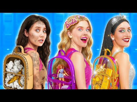 ¡ESTUDIANTE RICO vs POBRE vs SÚPER RICO en la Escuela! 💰📚 ¿Quién manda en la clase? por 123 GO!