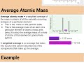 Exploring Average Atomic Mass Concepts