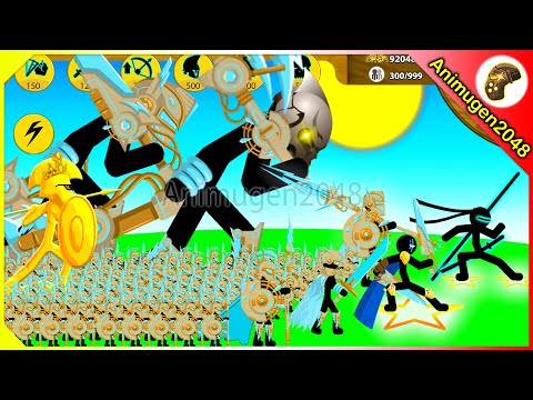 NEW SUMMON XIPHOS NINJA VOLTAIC, GRIFFON VS FINAL BOSS LAVA | Stick War Legacy Mod | Animugen2048