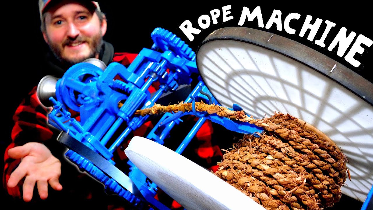 A Machine That Turns Plants Into Rope