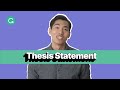 Crafting Effective Thesis Statements