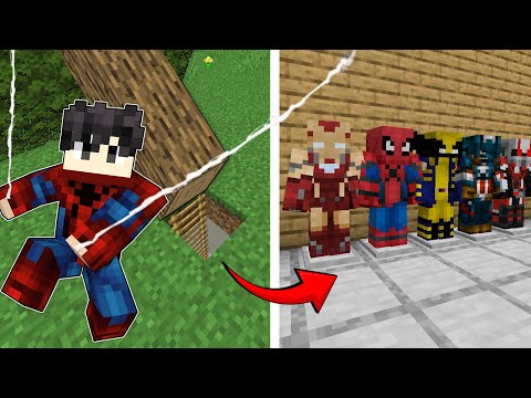 I Built a SUPERHERO SECRET ROOM in Minecraft! (tagalog)