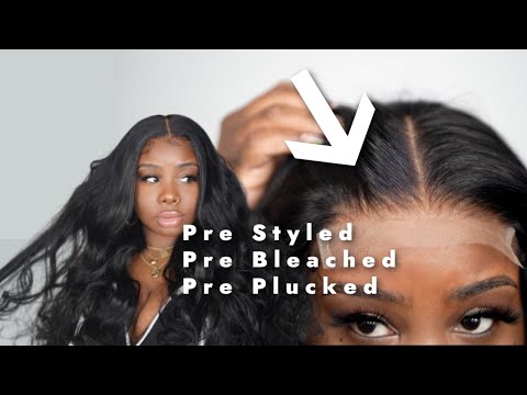 ♡ 1 STEP INSTALL?! Beginner Friendly PRESTYLED 5x5 Closure Wig Install Ft. Wiggins Hair