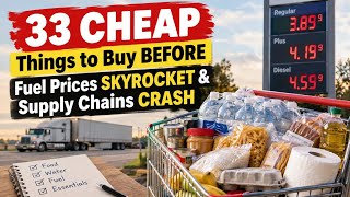 33 CHEAP Things to Buy BEFORE Fuel Prices SKYROCKET & Supply Chains CRASH