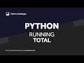 Running Total Program Concepts