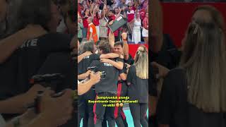 Daniele Santarelli ve ekibinin şampiyonluk anı sevinci! 🏆#TRTSporDijital
