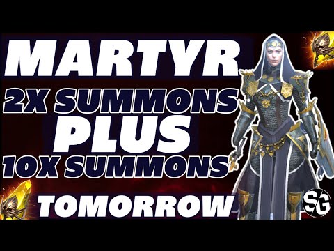 2x + 10x Martyr summons this weekend! Raid shadow legends summoning event