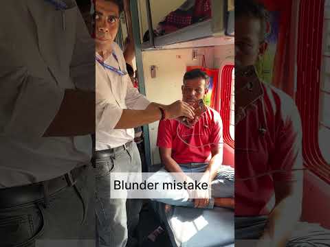 Blunder mistake during train journey #railway #shortsvideo
