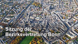 Sitzung der Bezirksvertretung Bonn, Dienstag, 23. Juni 2026, 17 Uhr