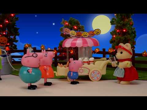 🎢 Peppa Pig juega en el Tren de la Casa Encantada del Parque de Atracciones 😸 Cat Juguetes