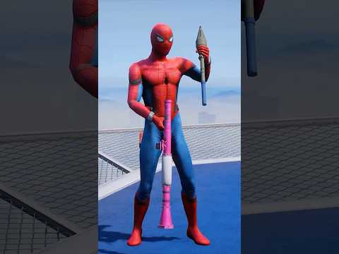 SPIDER-MAN SAVING LITTLE GIRL #spiderman #gta5 #shorts