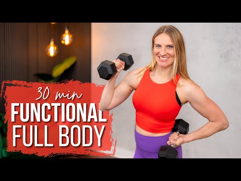 30 min. Full Body FUNCTIONAL Strength Training | Cluster Sets!