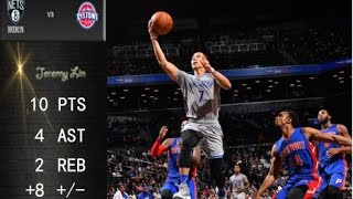 林書豪 Jeremy Lin's Offense & Defense Highlights 2016-11-2  Pistons VS Nets