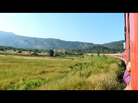 Diesel Era Beautiful view of the mountains Between Mumbai and Goa INDIAN RAILWAYS