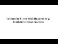 Volume Integrals and Cross-Sections