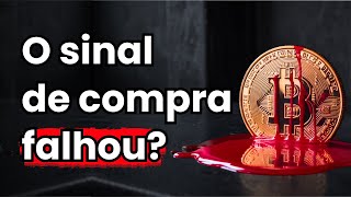 ALERTA: sinal de compra do bitcoin FALHOU? Vai cair mais? Analise btc, ethereum (ETH), XRP, altcoins