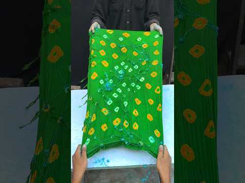 made with knots bandhej dyed video #video