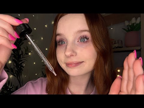 ASMR Giving You A Soothing Face Massage 🌸 (face tracing, gloves, layered sounds)