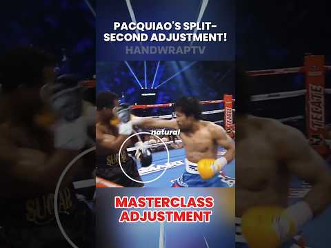 PACQUIAO'S INSANE ADJUSTMENT in SPLIT SECONDS! #boxing #shorts #sports