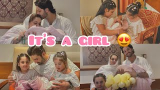 It’s a girl 🩷 | Alhumdulillah for being mamu of my 3 little princess 😍 | naimal muneeb ❤️
