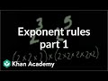 Exponent Rules: Key Concepts and Applications