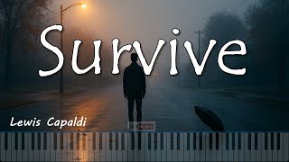 Lewis Capaldi – Survive | Solo Piano Cover by ClickRhythm with Lyrics