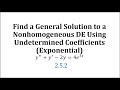 Solving Nonhomogeneous Differential Equations