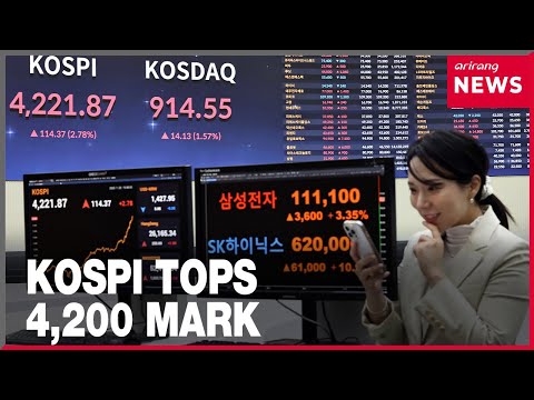 YouTube video thumbnail: KOSPI Tops 4,200 Mark After APEC Korea Clears Geopolitical Uncertainty