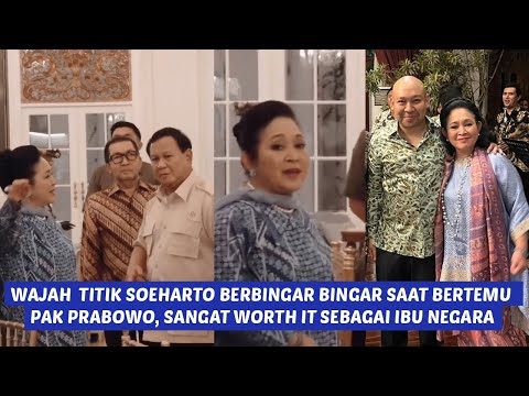 kebahagiaan pak prabowo ibu titiek soeharto hari ini, bertemu dan romantis Iibu negara sempringah