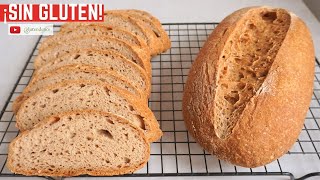 PAN SIN GLUTEN ARTESANO DE MASA MADRE SIN GLUTEN | SIN LÁCTEOS, SIN HUEVO, VEGANO