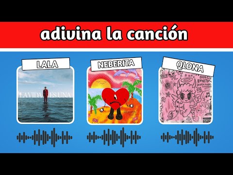 nuevo reto adivina la canción / peso pluma / karol g / bizarap 55 / bat bunyy / Romeo santos trivia