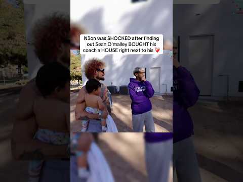 N3on was SHOCKED after finding out Sean O'malley BOUGHT his coach a HOUSE next to his #n3on #ufc