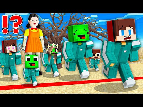 JJ and Mikey vs SQUID GAME 2 Survival Battle Roblox in Minecraft Challenge - Maizen JJ and Mikey