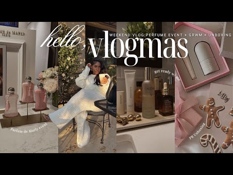 VLOGMAS 03: Perfume Event + GRWM + Advent Calendars + Unboxing PR + Giveaway boxes + more | iDESIGN8