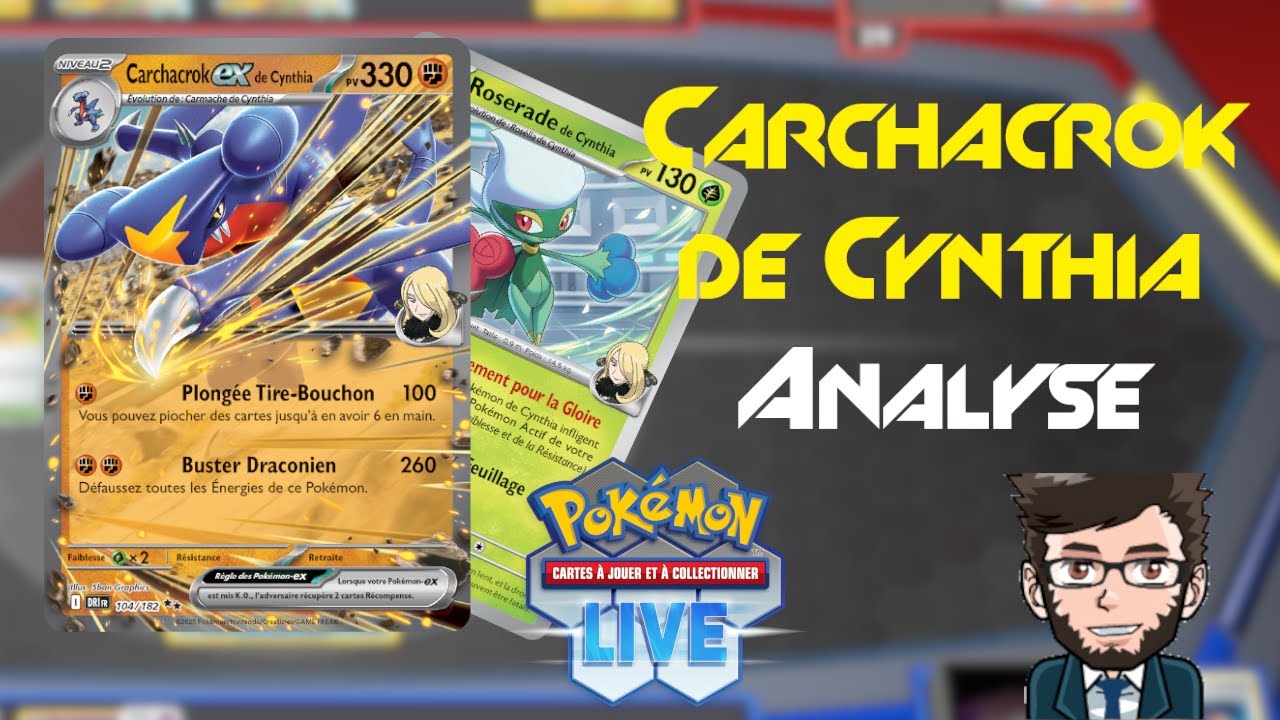 DECK DE CYNTHIA - Analyse #187 du deck Carchacrok-EX de Cynthia sur Pokémon TCG Live