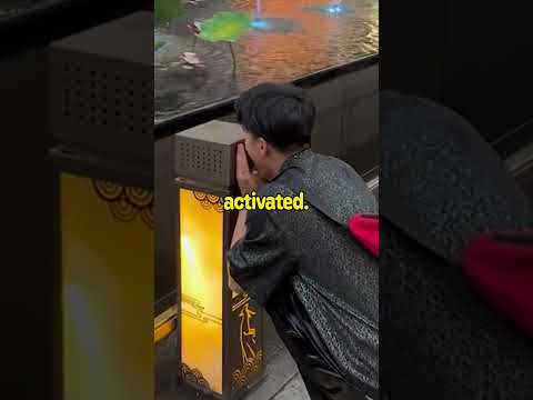 Voice activated fountain
