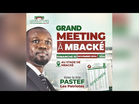 🔴 LIVE | Grand Meeting à Mbacke pour la coalition du Président Ousmane Sonko