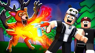 ATEŞ SİLAHINI ALDIK! Ormanda 100 Gece Hayatta Kal! - Roblox