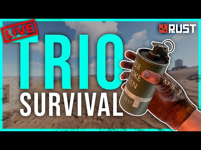 RUST - TRIO SURVIVAL Livestream! | Rust Vanilla Gameplay #2