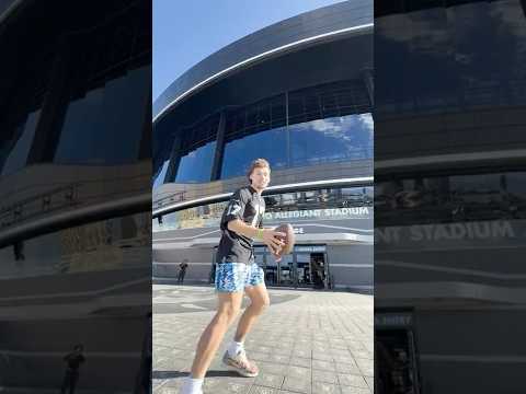 Over The NFL Stadium Football Throw!