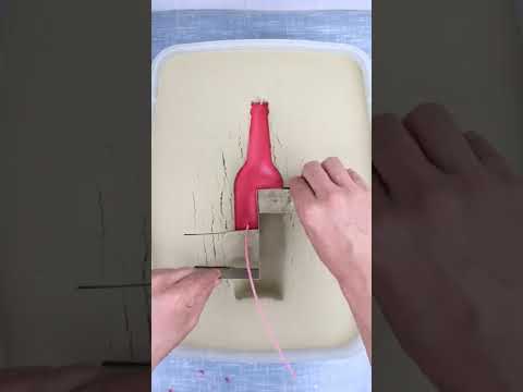 Diy bottle style candle #shorts #candle #diy #art #handmade