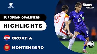 Croatia v Montenegro | Highlights | UEFA European Qualifiers