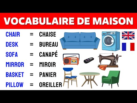 Lesson 5 ✪ Vocabulaire de la Maison en Anglais 📚 House Vocabulary  in English ✔