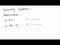 Substitution Method in Algebra